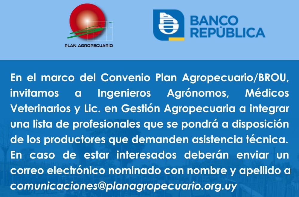 Convenio Brou Y Plan Agropecuario Para El Desarrollo Ganadero Todo