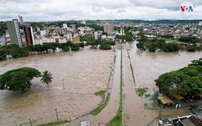 El noreste de Brasil bajo agua, mientras que varias provincias argentinas sufren la arremetida de los incendios.