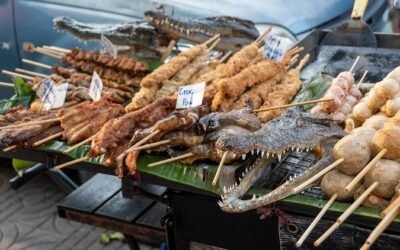 Aumento del precio del cerdo empuja la carne de cocodrilo.
