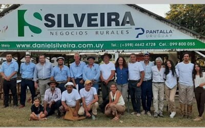 Daniel Silveira remató los Corriedale de La Carolina.