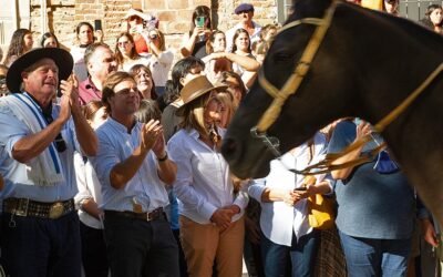 Lacalle participó de la Fiesta Nacional del Caballo en Dolores.