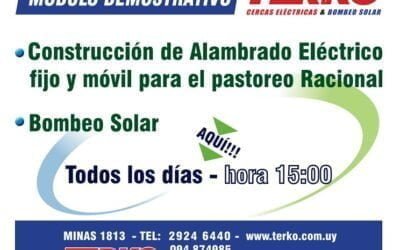 Terko presentará en Expo Melilla módulos demostrativos sobre alambrado eléctrico para pastoreo racional y bombeo solar.
