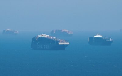 El 20% de la flota mundial de portacontenedores está en algún puerto congestionado.