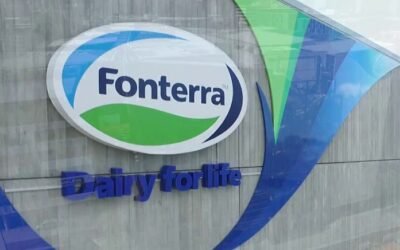 Importante caída de los productos lácteos en Fonterra que retroceden a valores de finales de 2020 y comienzos de 2021.