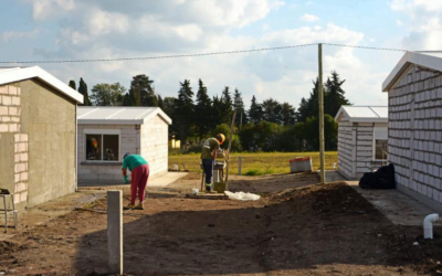 Mevir construye viviendas con tecnología de hormigón celular.