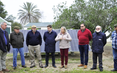 Durazno recibió positivamente los paneles fotovoltaicos de UTE.