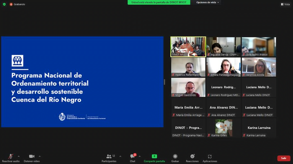 Comenzó ciclo de reuniones del Programa de la cuenca del río Negro.