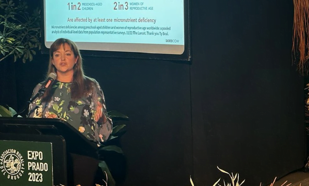 Expo Prado. Nutricionista estadounidense defendió el consumo de carne, y agregó que la carne de laboratorio no contribuye a la soberanía en alimentos.