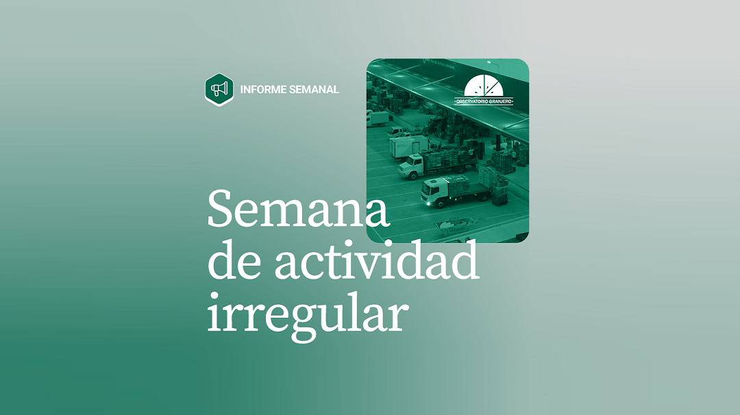 El mercado de granja en una semana de actividad irregular.