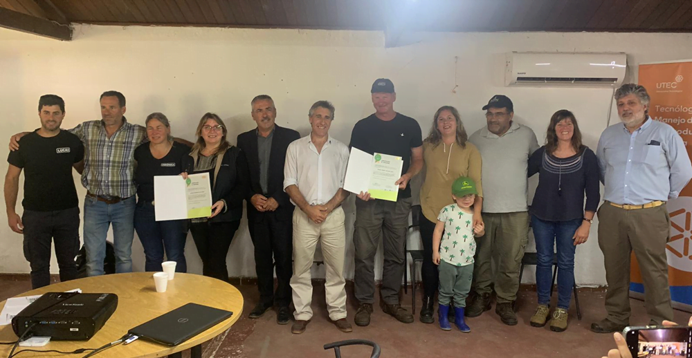 Dos nuevos tambos certificados por su sistema de gestión de efluentes.