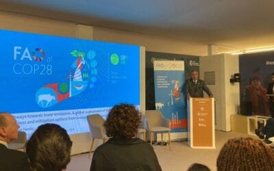 COP 28 presentó nuevo reporte sobre emisiones de gases y mitigación, con presencia de ministro Mattos.