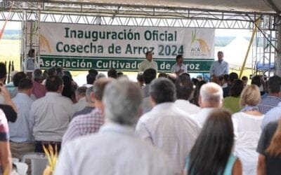 Titular de ACA planteó al presidente Lacalle los reclamos de sector arrocero.