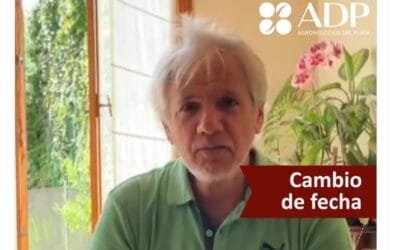 ADP anuncia cambio de fecha de charla con Marcelo Carmona sobre enfermedades en soja y chicharrita en maíz.