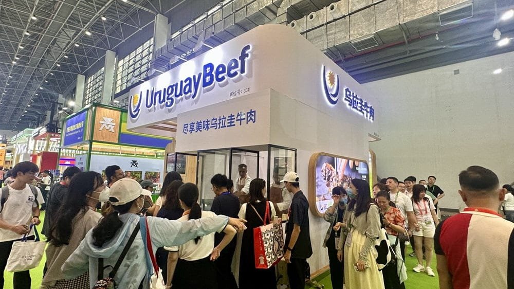 Carnes uruguayas en la Expo de Hainan, en China.