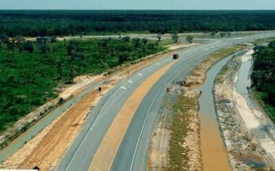 Continúan obras para el corredor bioceánico que une Brasil con Chile pasando por Paraguay y Argentina.