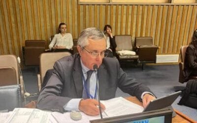 Carlos Faroppa en la ONU resaltó los logros de Uruguay en la expansión y conservación de bosques.