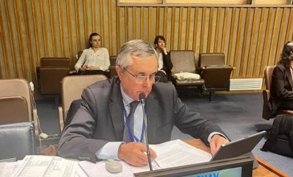 Carlos Faroppa en la ONU resaltó los logros de Uruguay en la expansión y conservación de bosques.