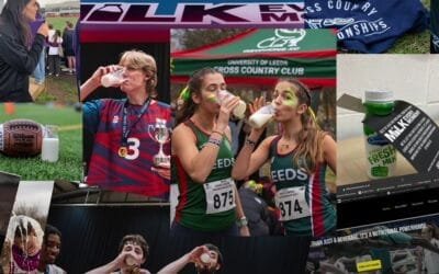 Estudio sobre la leche y los jóvenes; y campaña que vincula la leche con el deporte.