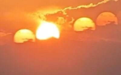 El fenómeno de los siete soles en China, una explicación científica y una evocación cultural.