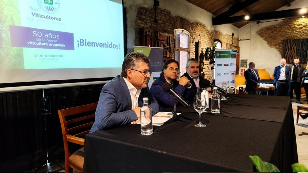 Con Lacalle Pou y Lacalle Herrera, grupo vitivinícola de Fucrea celebró 50 años.