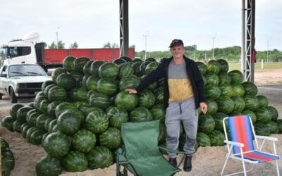 Comenzó la zafra de las sandias de Rivera.