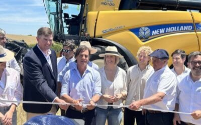 Quedó inaugurada la cosecha de trigo.