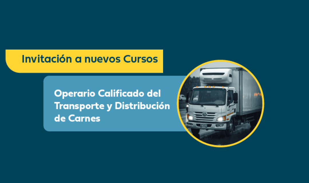 INAC convoca al curso sobre transporte y distribución de carnes.