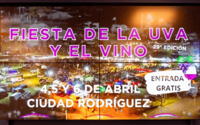 Del 4 al 6 de abril, en Rodríguez, será la 29ª Fiesta de la Uva y el Vino