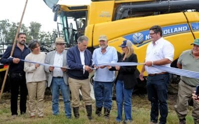 Orsi en la inauguración de la cosecha de arroz: “El riego debe ser política de Estado”.