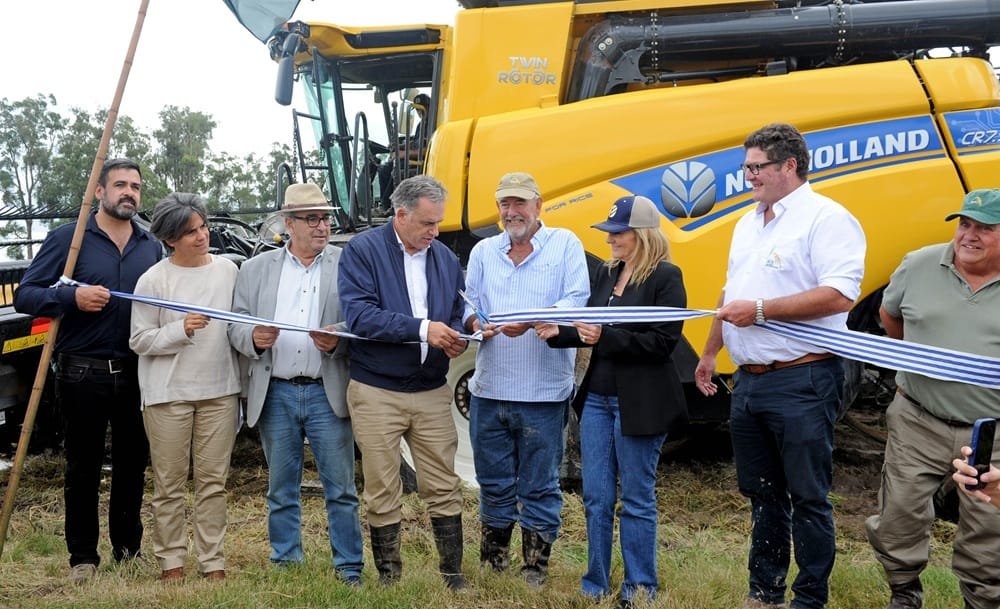 Orsi en la inauguración de la cosecha de arroz: “El riego debe ser política de Estado”.
