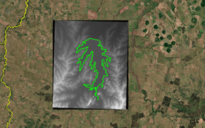 Imágenes satelitales y monitoreo de embalses para optimizar el consumo de agua en la producción de arroz.