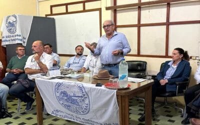 Riego, garrapata y extensión al norte del río Negro. Fratti reiteró sus prioridades.