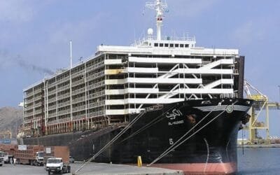 Buque de transporte de ganado es atacado en el mar Rojo