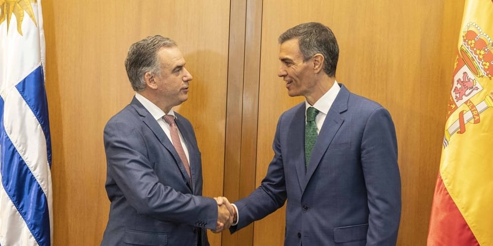 Presidente español dijo que el acuerdo Mercosur UE es una forma de “protegernos”.