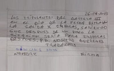 ¿Coacción sindical? Otra vez trabajadores de la pesca impiden salida de barcos, pero aclaran que quieren trabajar.