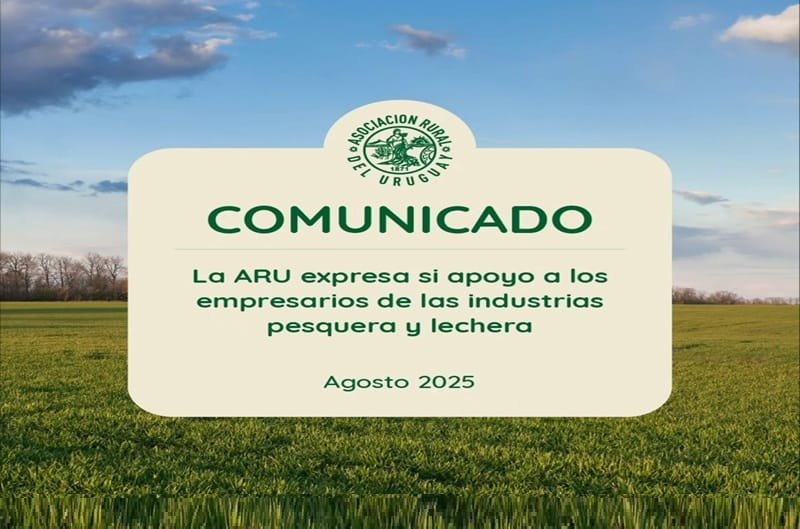 ARU apoya la industria de la pesca y la leche.