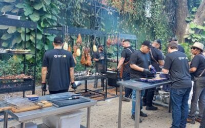 Promoción de cordero uruguaya en festivales de Brasil.
