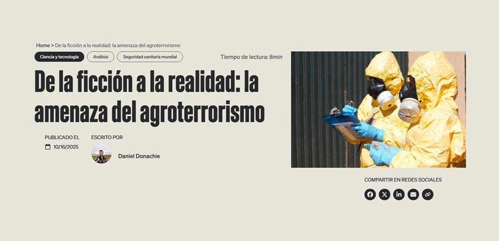 Amenaza del agroterrorismo: Donde la salud animal se encuentra con la seguridad global.