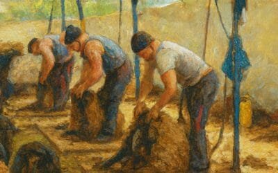 Mercado local de lanas con premios nítidos para los lotes Merino más finos.