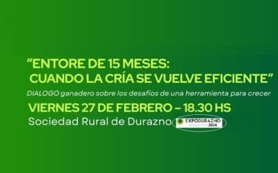 Expo Durazno: jornada sobre entore de 15 meses con panelistas de primer nivel.