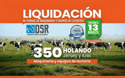 Di Santi remata vacunos de leche, maquinaria y equipos de lechería.