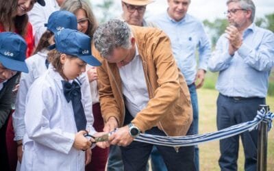 Se inauguró la electrificación en la escuela rural de Sierras del Yerbal.