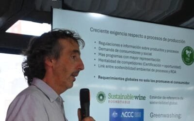 Ovinos y viñedos. En Expo Melilla, INIA presentó vitivinicultura sostenible.