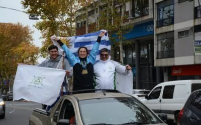 Uruguay y Colonia recibieron a Sara Mediza, campeona sudamericana de tiro con arco.