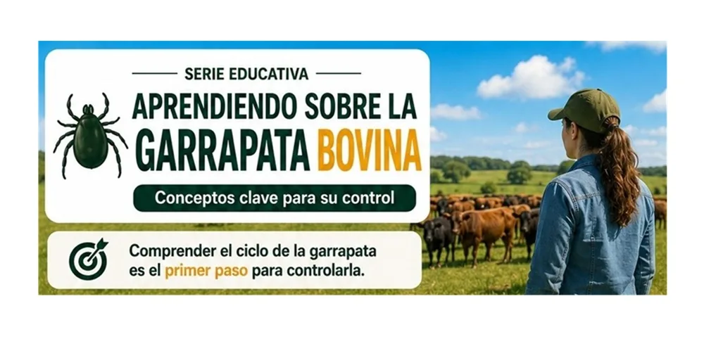 Servicios Ganaderos lanza serie educativa sobre control de la garrapata en vacunos.
