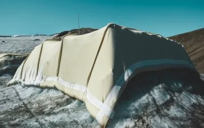 Estudiantes suizos descubren que la lana puede proteger el hielo tanto como las lonas sintéticas.