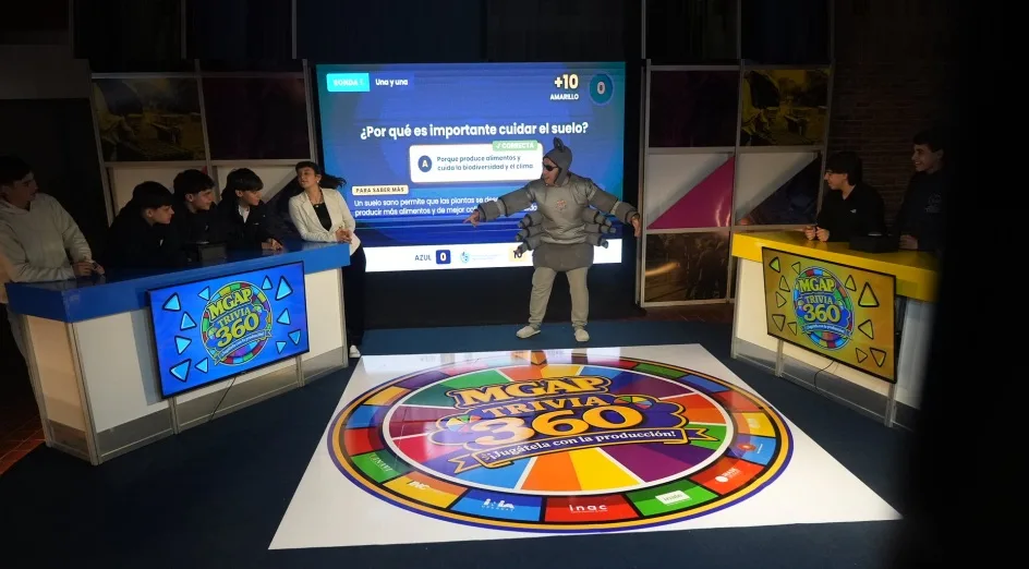 Stand MGAP en Expo Prado 2026: la “Trivia 360”.